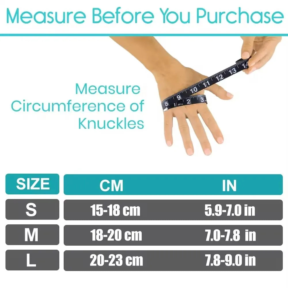 Premium Bamboo Compression Gloves | Fingerless Design Breathable Fabric for Pain Relief